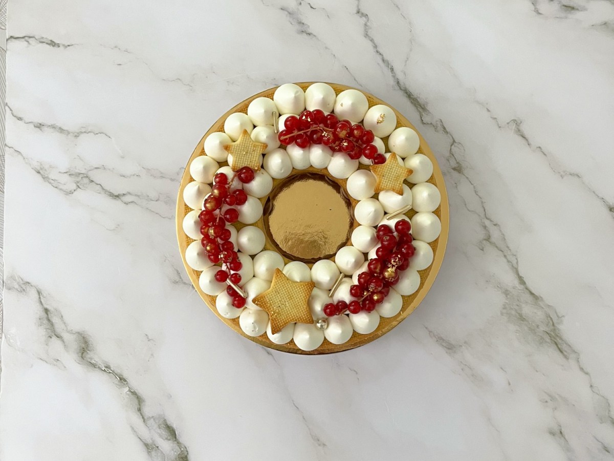 Cream Tart natalizia: vaniglia e cioccolato