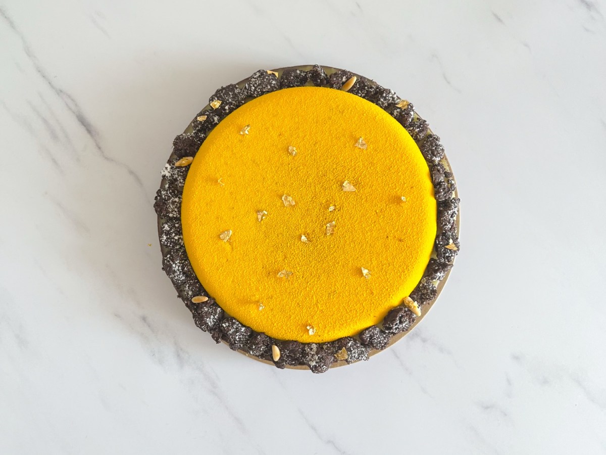Crostata cacao, pinoli e limone 🍋