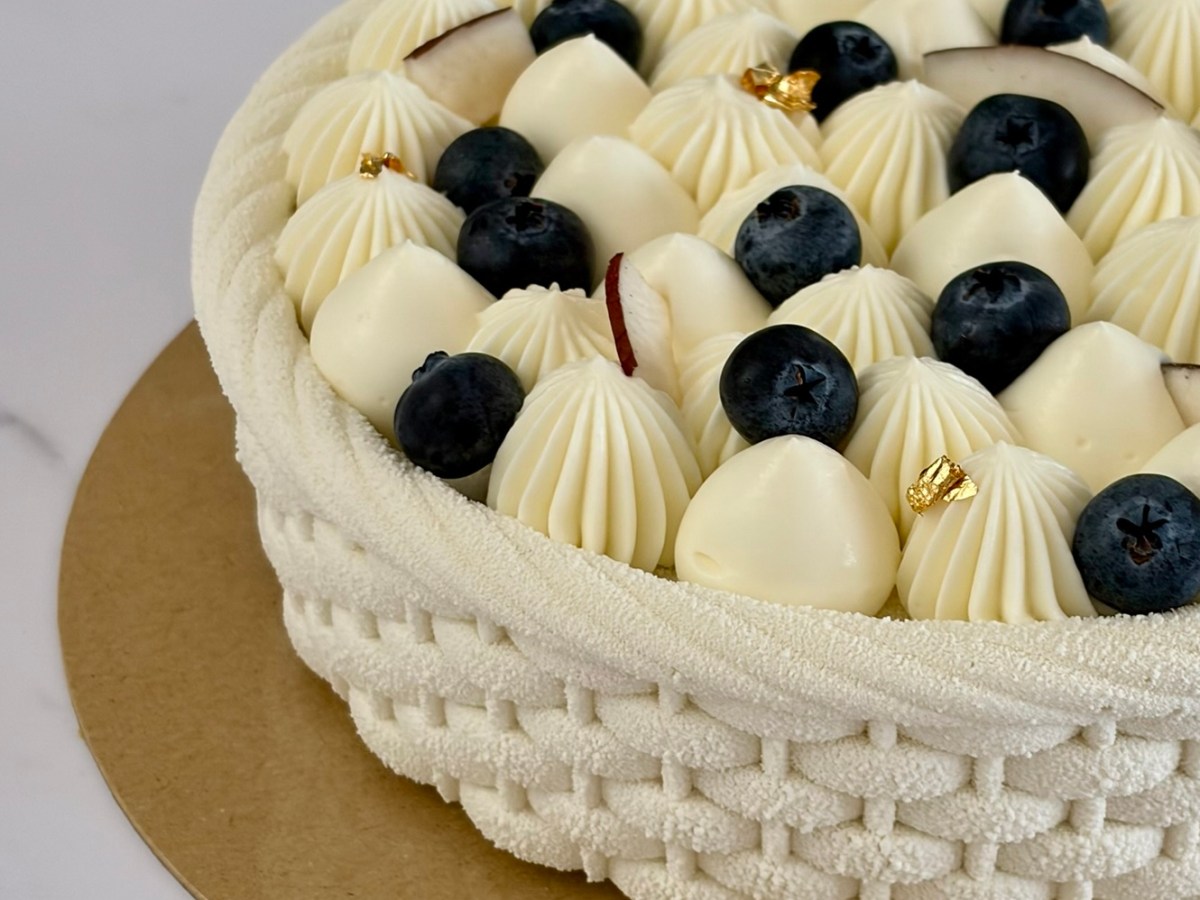 Entremet cocco e mirtilli 🫐 🥥